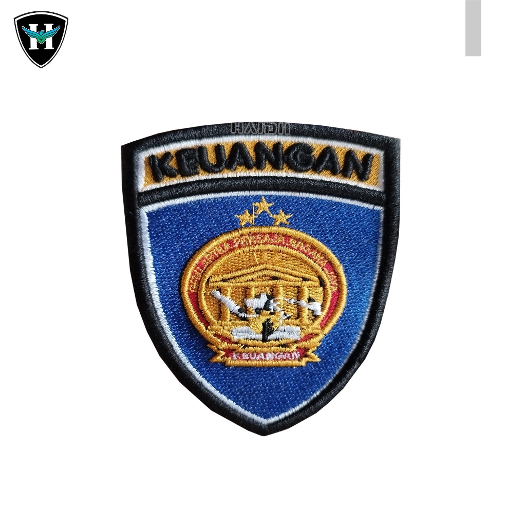 Bet Keuangan Polri Bordir / Bet Badge Pdl Bordir / Patch Bordir