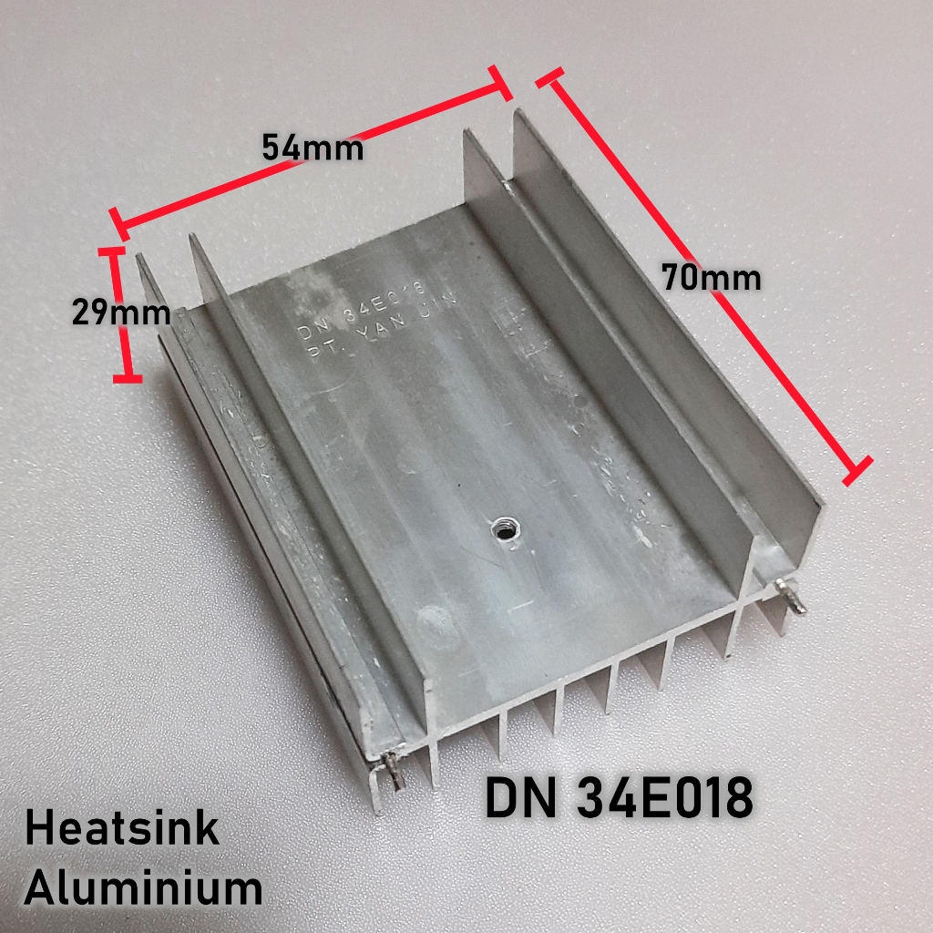 Heatsink Pendingin IC Transistor / Aluminium heatsink Polytron Speaker Aktif DN 34E018 Untuk TIP41 T