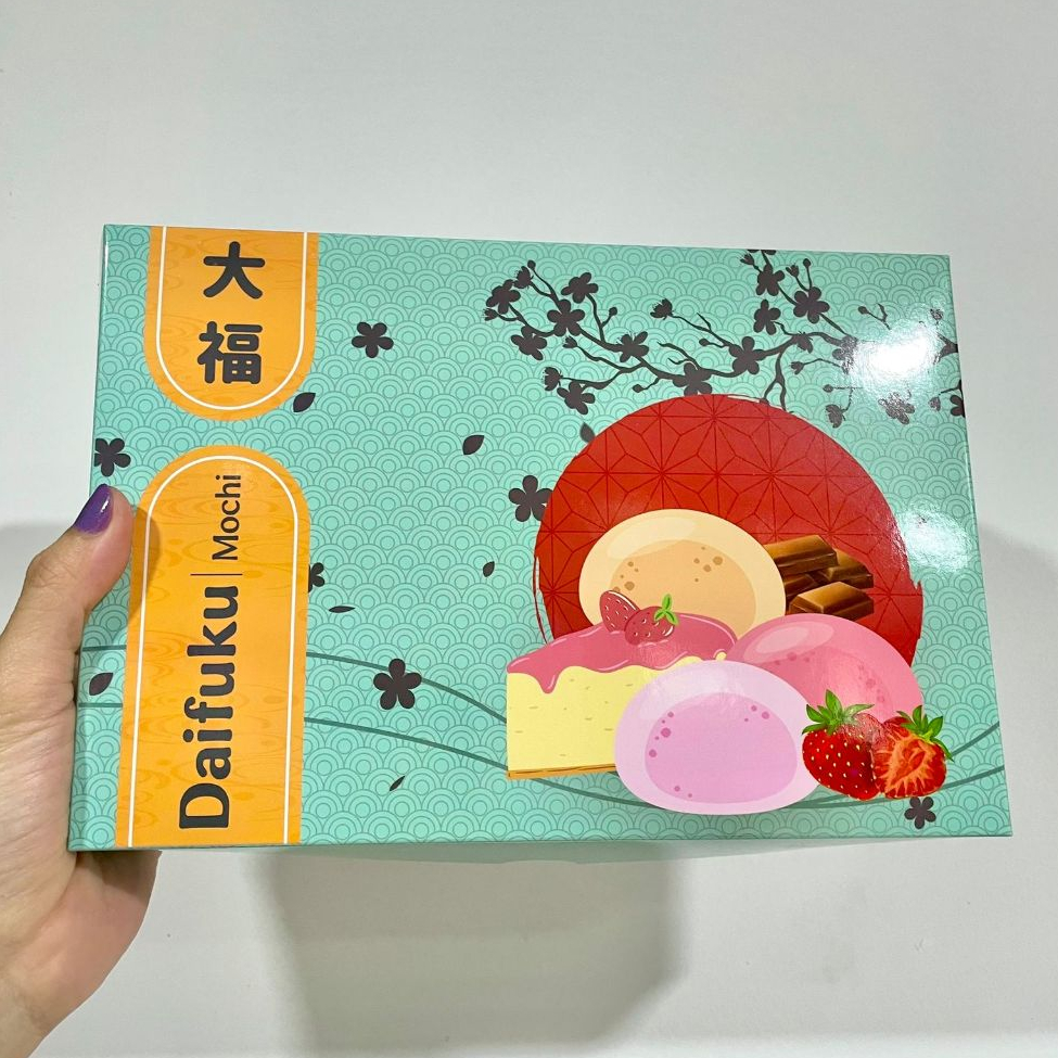 Gift Box Papaya Japanese Daifuku Mochi / Hampers Hadiah / Kotak Box Dus