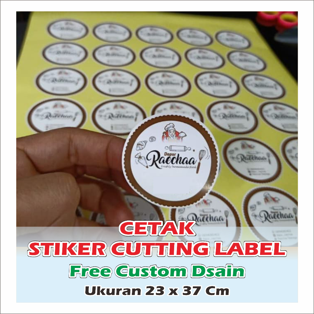 

Cetak stiker label cutting cromo custom stiker label makanan stiker label botol stiker kemasan