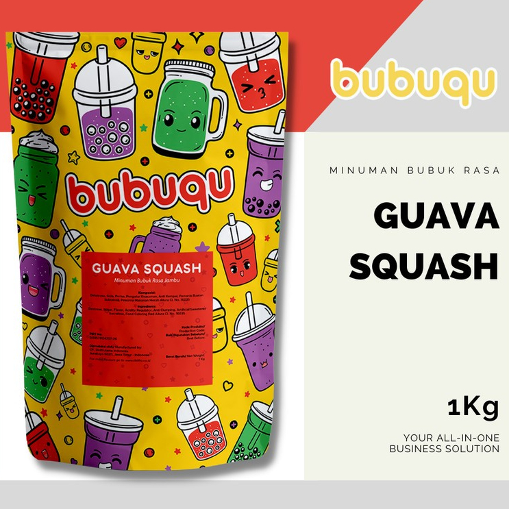 

Bubuqu Powder Drink Guava Squash - Bubuk Minuman Jambu Biji 1 Kg