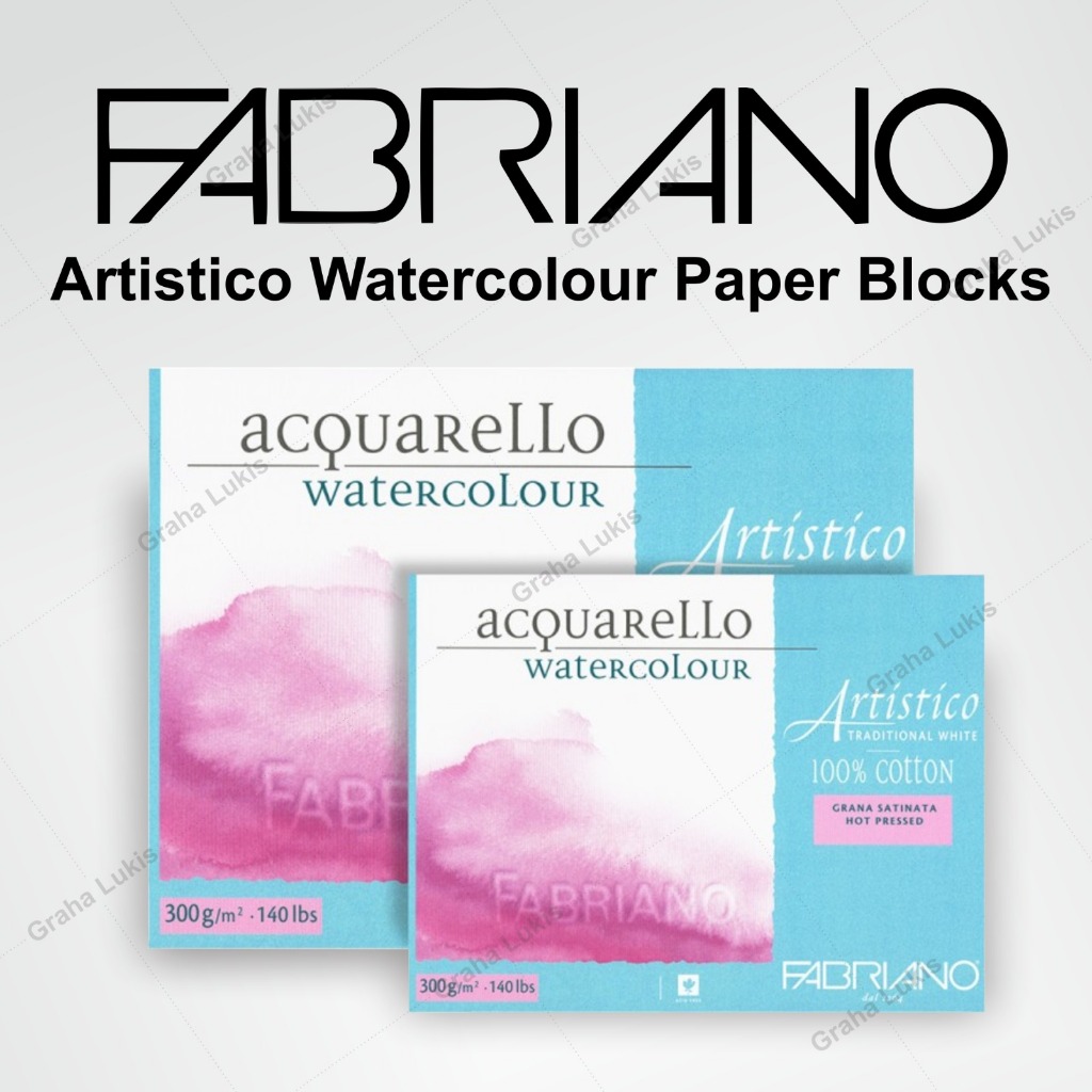 

Fabriano Artistico Watercolour Paper Blocks 300 GSM 20 Sheets