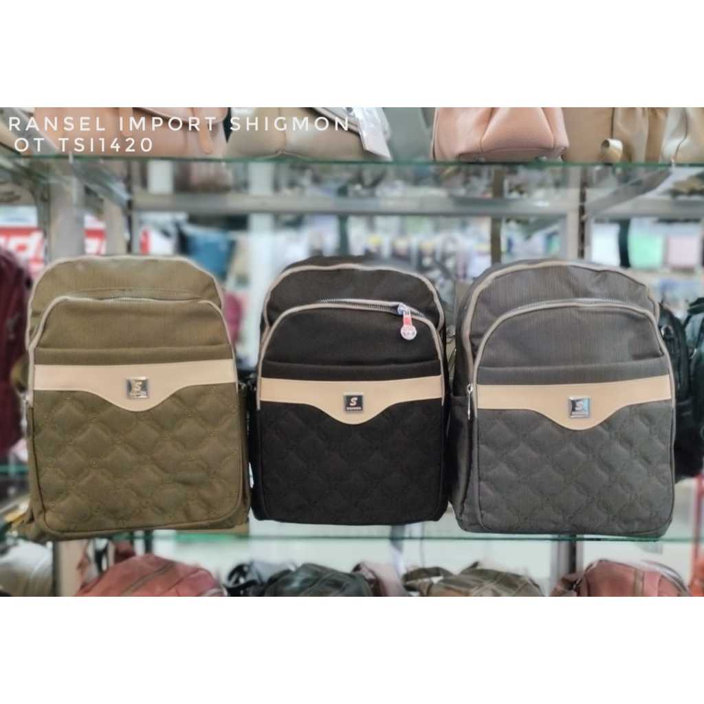 JURAGANTAS - TAS RANSEL WANITA KANVAS IMPORT TERBARU // RANSEL SIGHMON KEKINIAN ORIGINAL