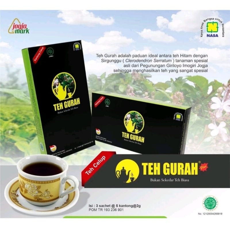 

Teh GURAH Herbal Alami Nasa Original Bisa COD