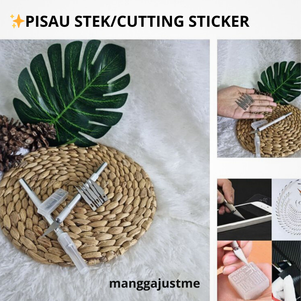 

Pisau Ukir Seni SET GAGANG + 5 REFIL Mata Pisau / ART KNIFE / Pisau Bonsai Sayat Ukir Pen Cutter