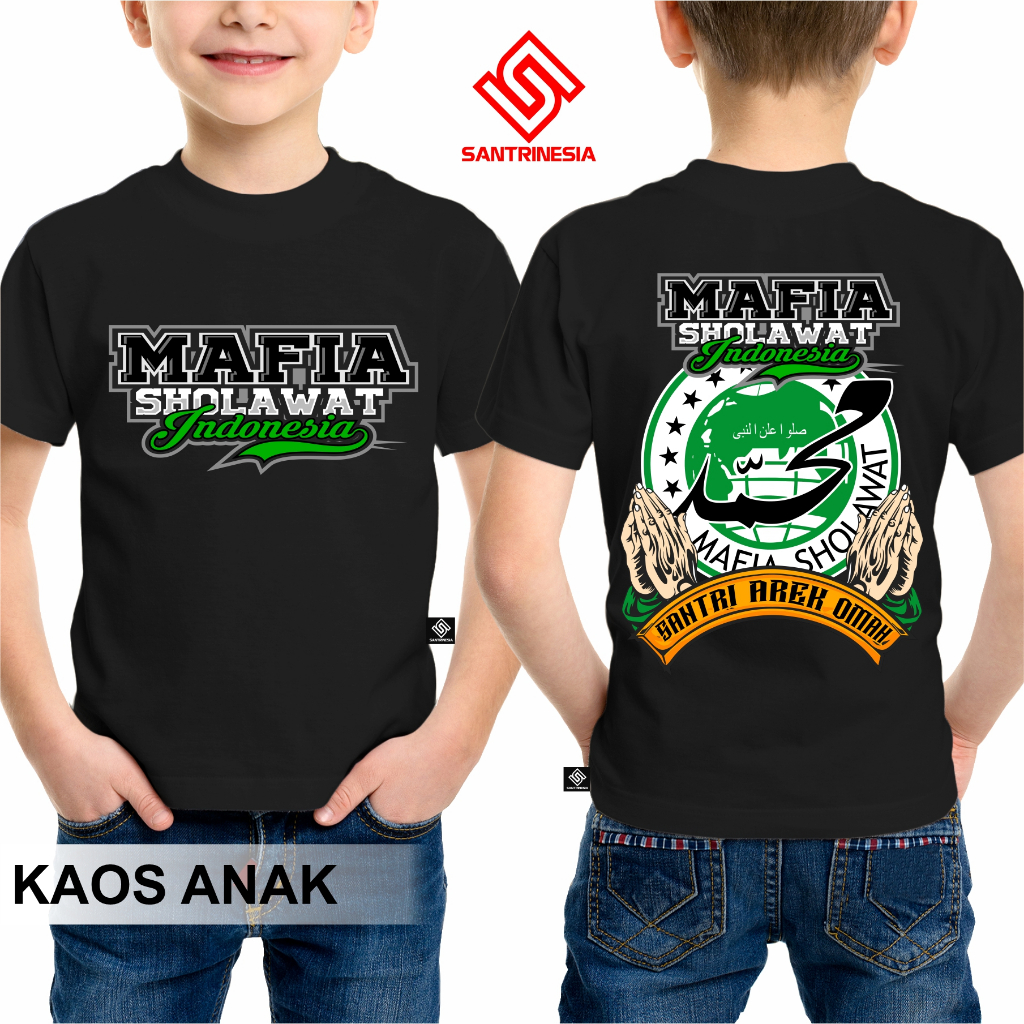 Santrinesia Kaos Bayi & Anak Mafia Sholawat Mafis Nusantara Abah Ali Gondrong Pecinta Sholawat Mafia
