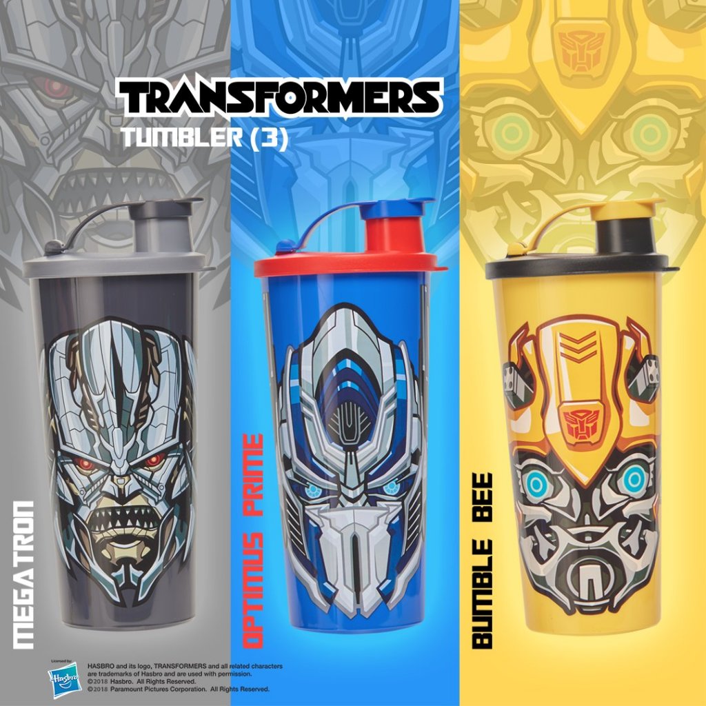 [ORIGINAL] NEW Transformers Tumbler | Botol Minum Anak Tupperware 470ml