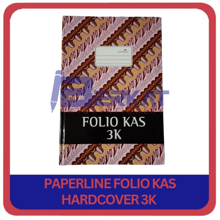 

PAPERLINE Buku Kas Folio 3K Hardcover 100 Lembar Debit Kredit