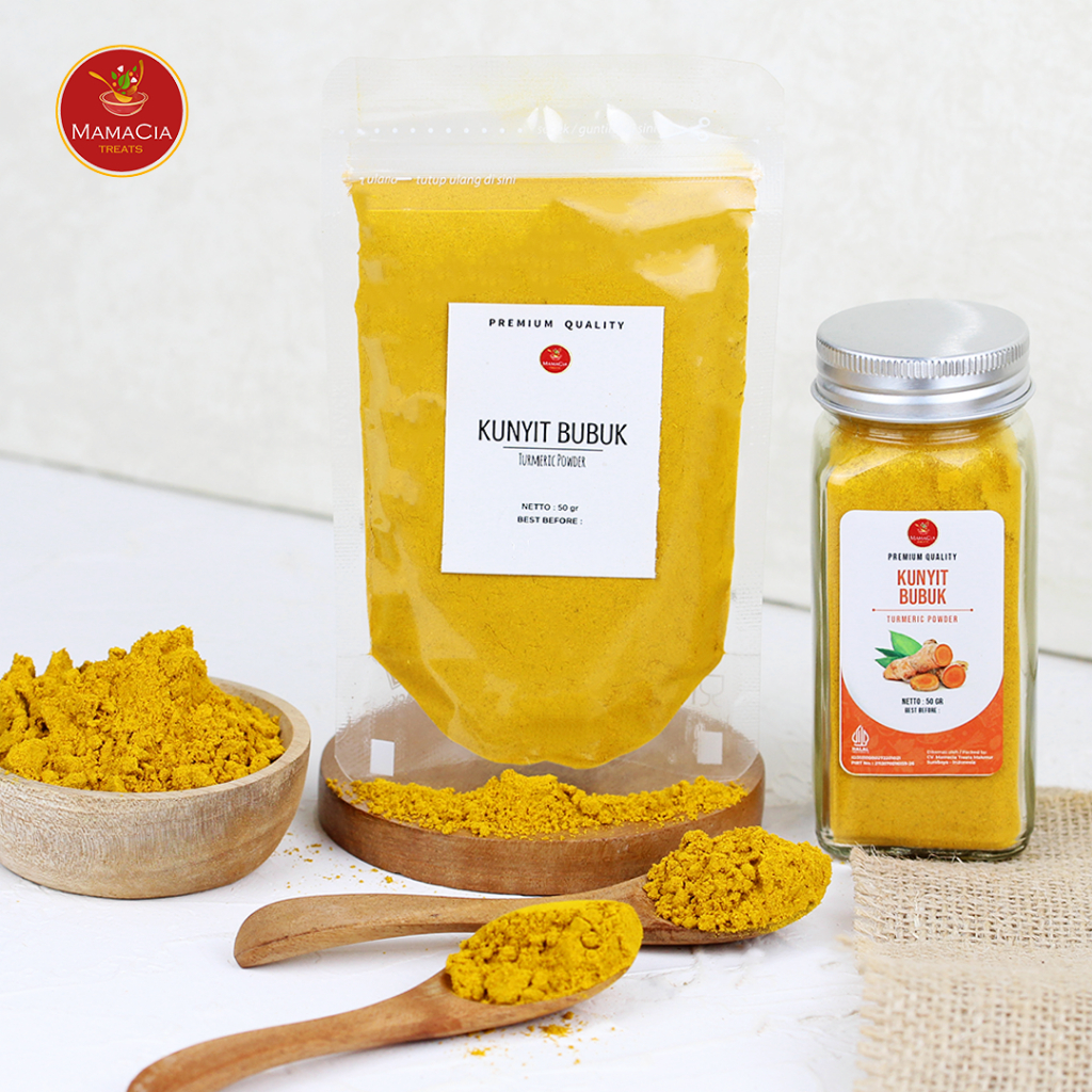 

Mamacia Treats Kunyit bubuk / Turmeric powder / Ground Turmeric Rempah JSR Premium 50 gr