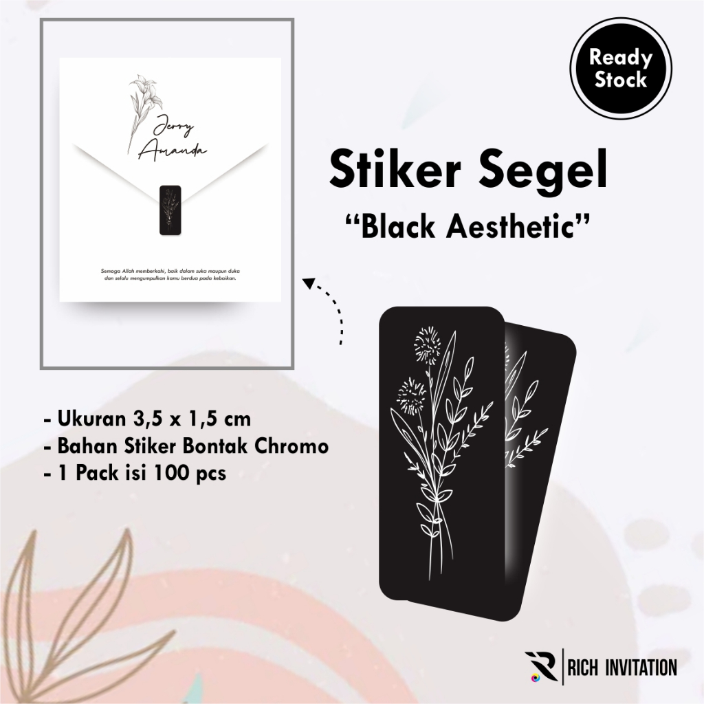 

STIKER SEGEL UNDANGAN WEDDING - STIKER SEGEL SOUVENIR READY STOK BUNGA