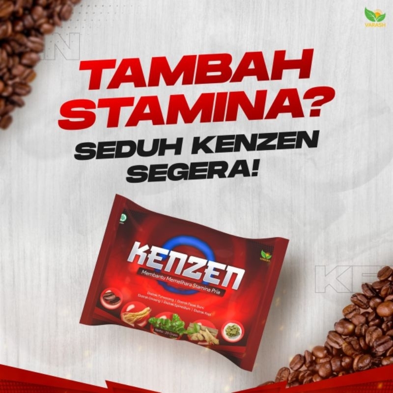 

Kenzen Kopi Herbal membantu tetap fokus dan menaikkan stamina