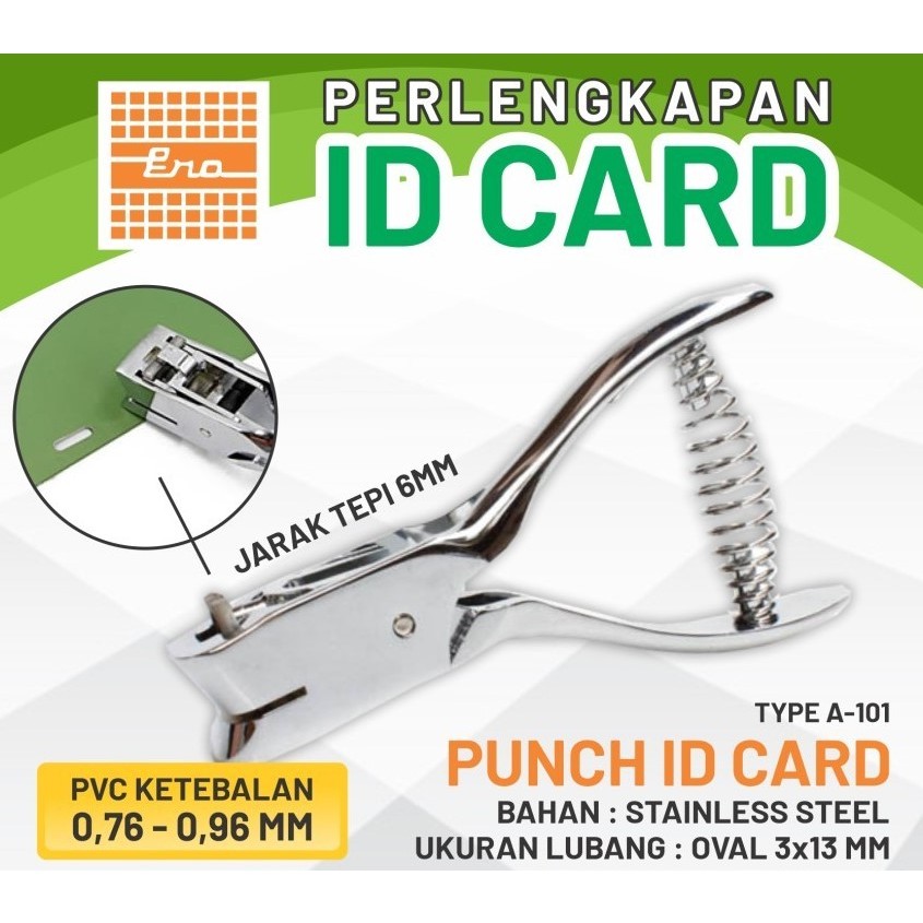 

PELUBANG ID CARD | PUNCH ID CARD STANDARD UK. OVAL 3 X 13MM