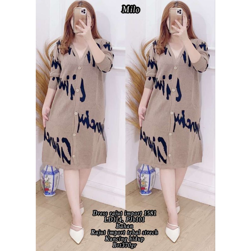 DRES RAJUT IMPORT 1581 MILO RAJUT IMPORT