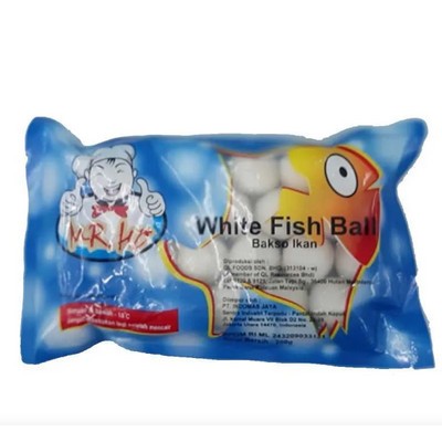 

Mr. Ho White Fish Ball 200gr Bakso Ikan Shabu Shabu Sukiyaki Baso