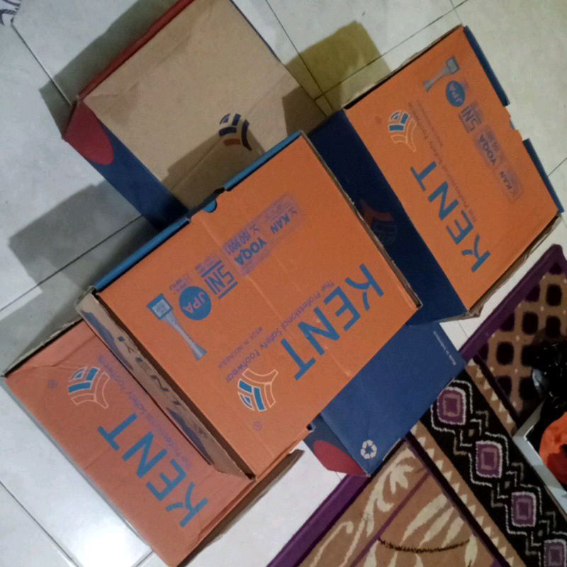 

Kardus sepatu safety merk Kent/Kardus kosong