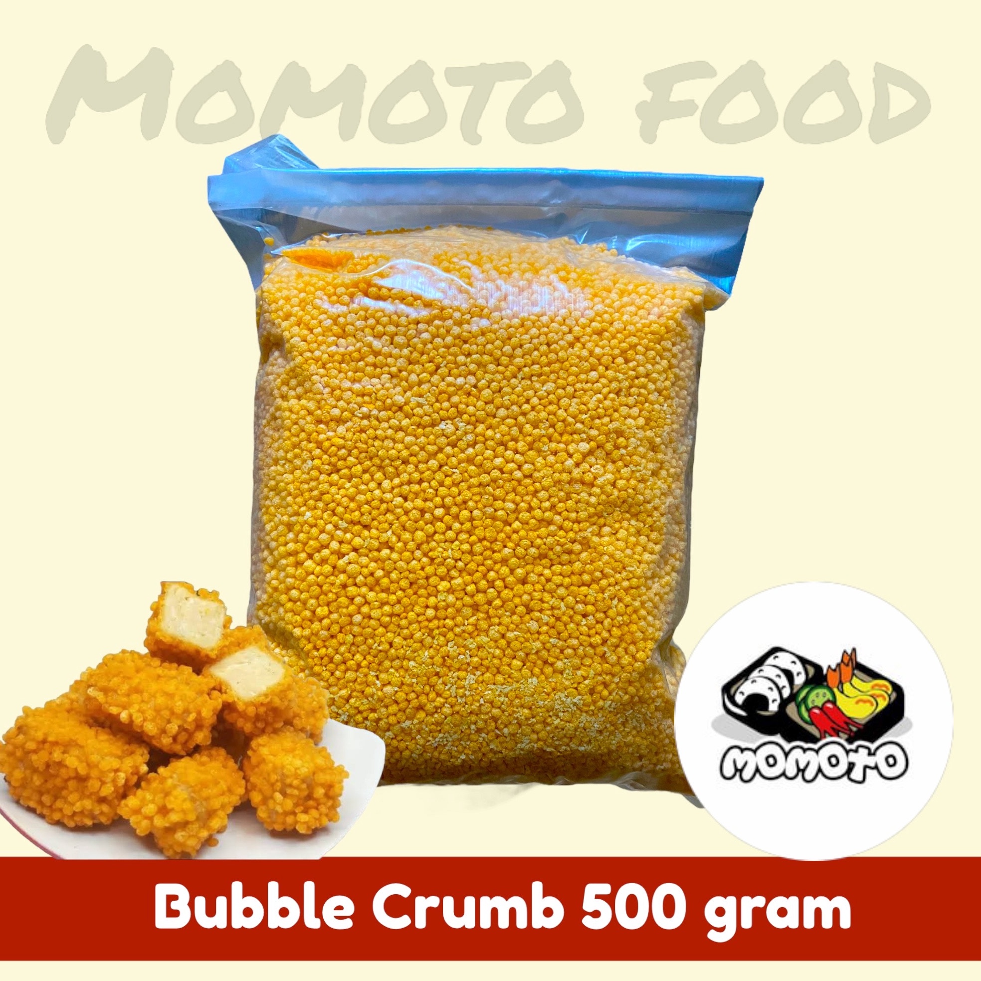 

Terkini PROMO Bubble Crumb Crispy Nugget Naget Tepung Roti Bulat 5 gram HALAL Y9