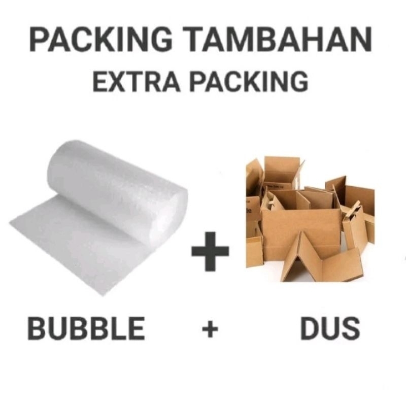 

PACKING TAMBAHAN BUBBLE WRAP & KARDUS