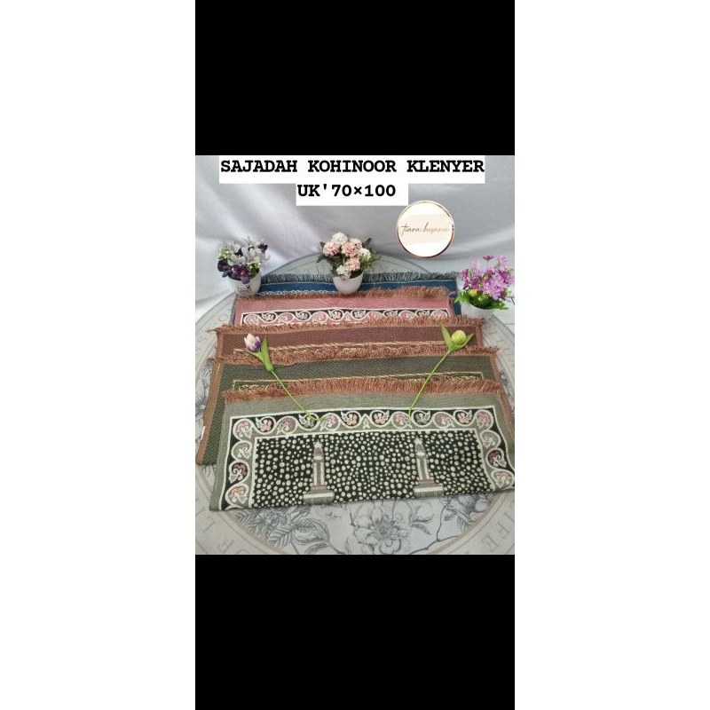 SAJADAH KOHINOOR KLENYER TIPIS UKURAN 70×100