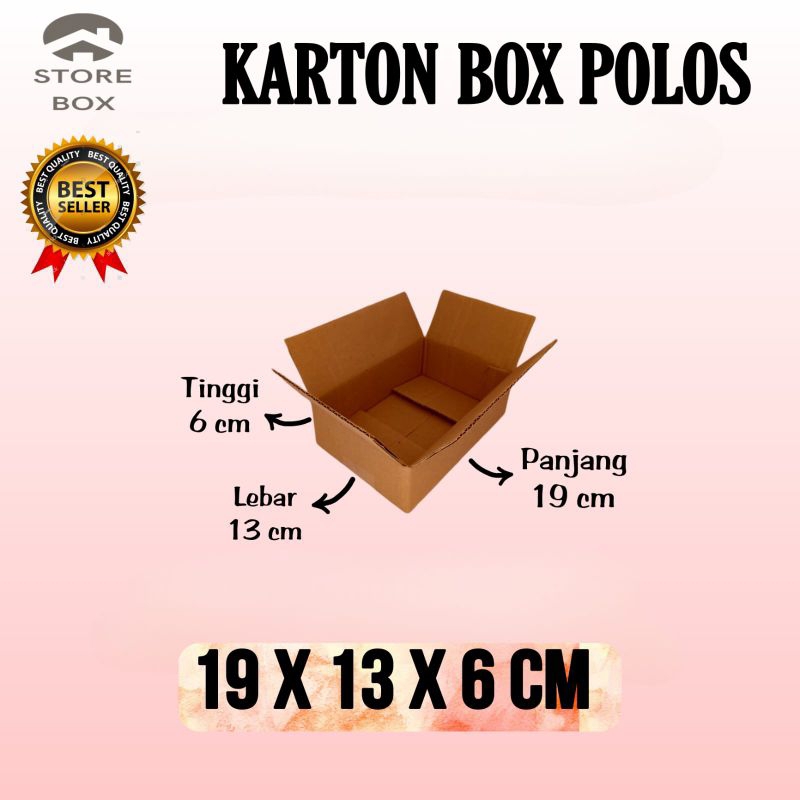 

kardus polos UK 19x13x6 kardus kecil kardus packing