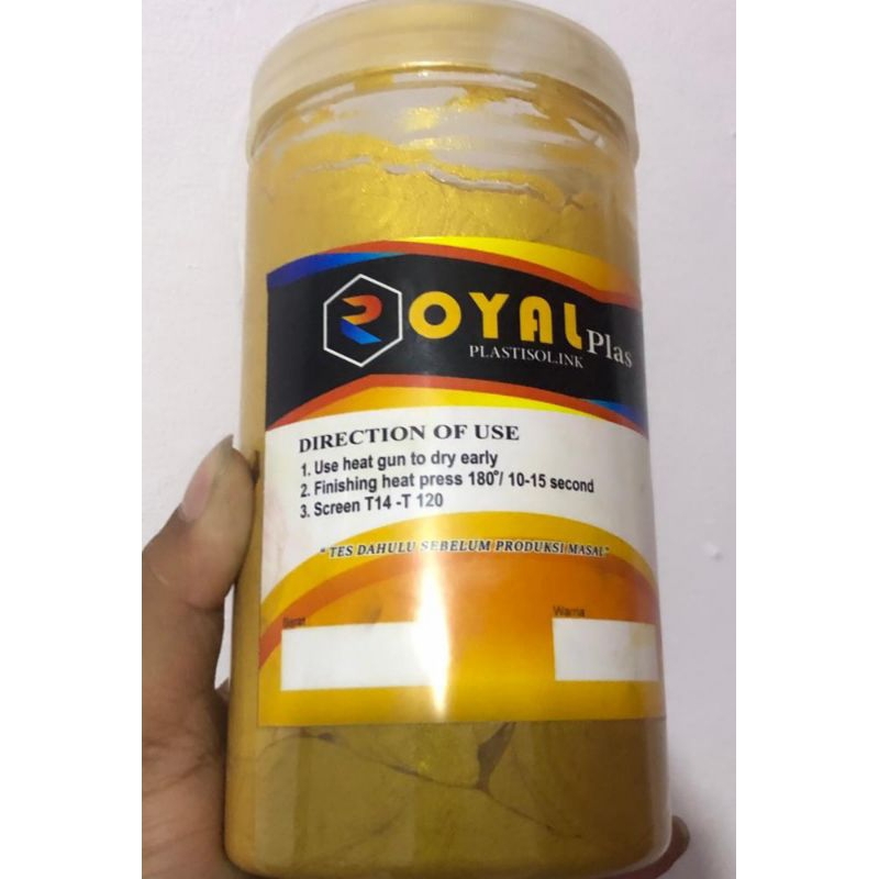 

Tinta Plastisol Shimer Gold Royalplas @1kg