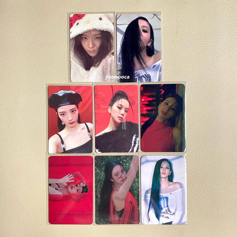 BLACKPINK JISOO PHOTOCARD — kitttsoo hello kitty special edition photobook pb, lucky draw ld ktown4u