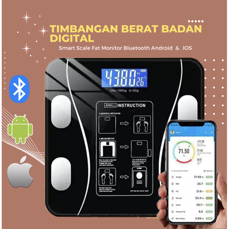 Timbangan Badan LCD Timbangan Badan Kalori Timbangan Badan