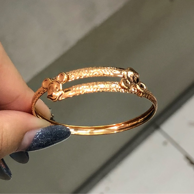 B3 KO- GELANG ANAK MICKEY 1.9GR KADAR 375 DIAMETER 4CM