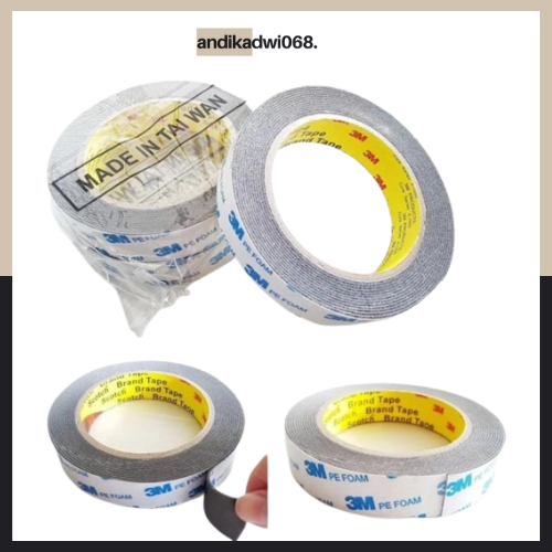 

[TERBARU] DOUBLE TAPE 3M / Double Tape 3m Pe Foam / Solasi BB Busa 23mm X 4.5 M / SOLASI BUSA PEREKAT SERBAGUNA / SOLASI LAKBAN BUSA GABUS / PEREKAT DAPUR