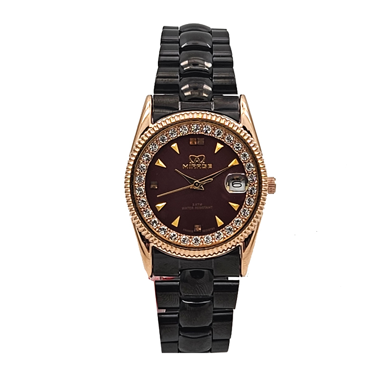 JAM TANGAN Mirage 1579 Rosegold Brown Man MDBBRBO