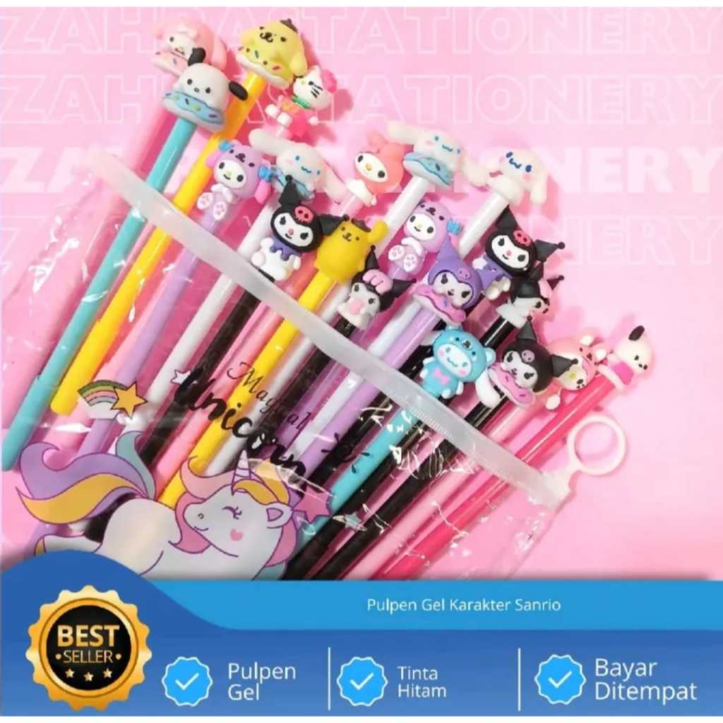 

Pulpen / Ballpoint Gel Sanrio Lotso Lucu per pak Isi 20 pcs