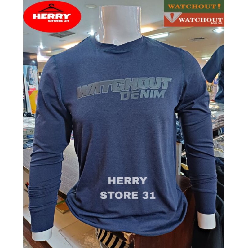 SWEATER WATCHOUT JEANS ORIGINAL TERBARU NAVY