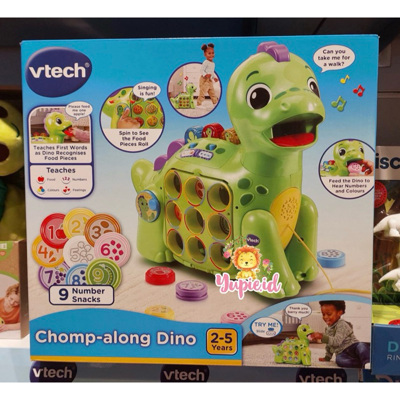 Vtech Chomp along green dino playset kids