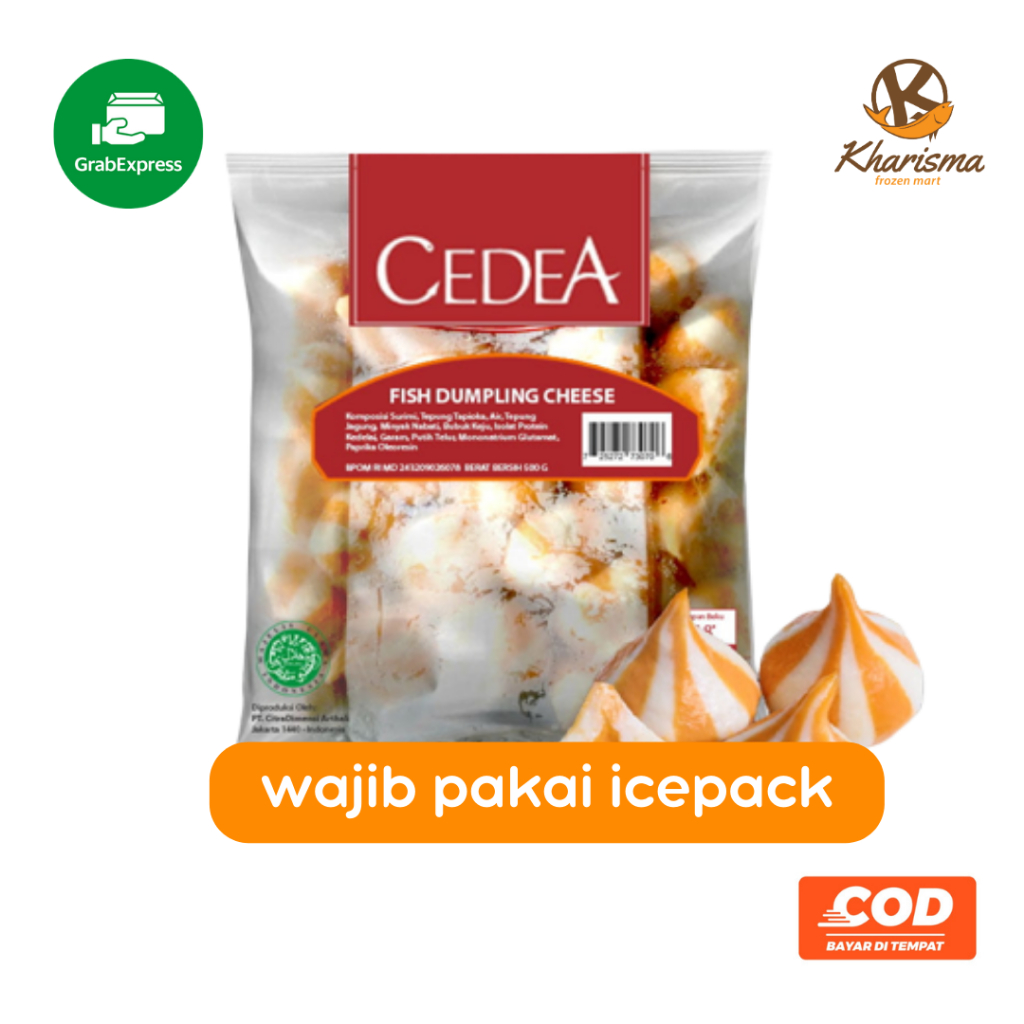 

Cedea Dumpling Keju Frozen Food Olahan Ikan 500g (Area Sumbar)