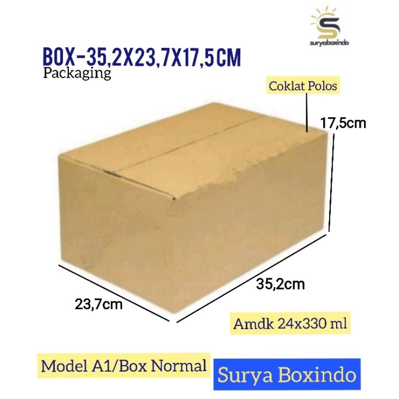 

Box 35.2x23.7x17.5 cm{ amdk 24x330m}/Kardus/packaging/Box Normal/hampers