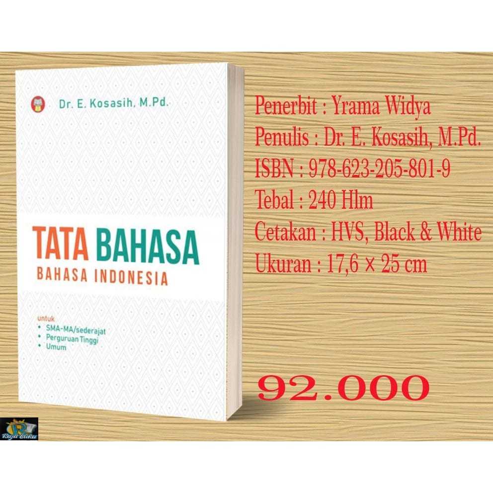 BUKU TATA BAHASA: BAHASA INDONESIA