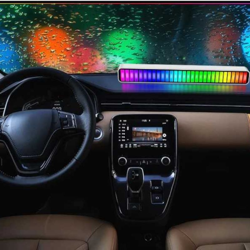 Lampu LED RGB Bar Strip Sound Rhythm Light USB 32 LED