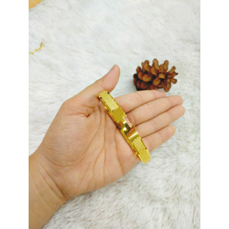 GELANG TITANIUM ASLI ANTI KARAT