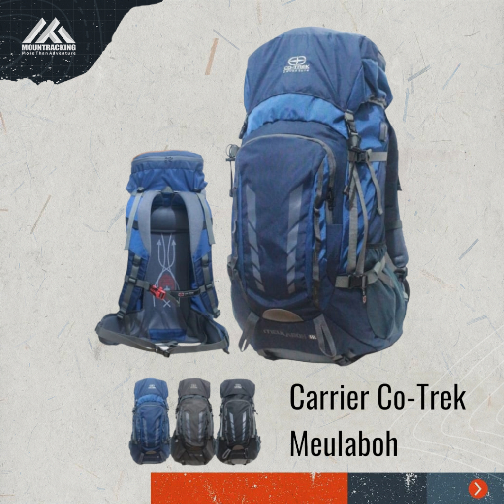 Tas Gunung Carrier Co-Trek Meulaboh 55 Liter Include Rain Cover