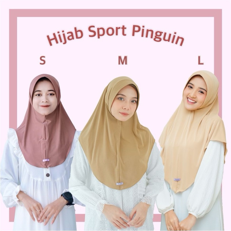 Kerudung Sporty Bergo Hamidah Jilbab Sport Jilbab Instan Ukuran S M L Sporty Jersey Menutup Dada