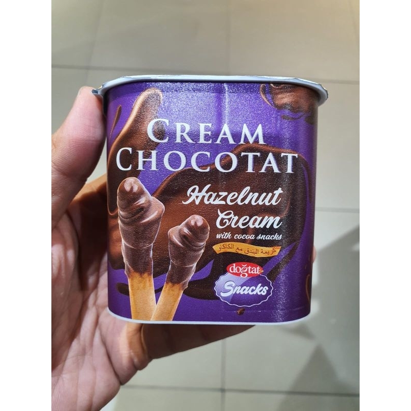 

Dogtat Cream Chocotat biskuit stik krim pistachio strawberry Hazelnut Peanut butter 55gr