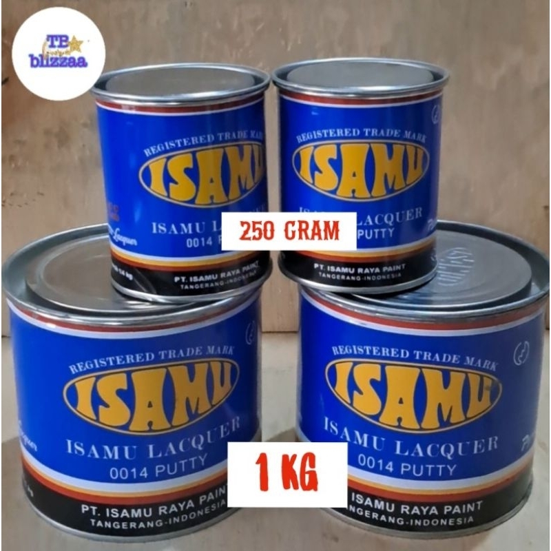Dempul Isamu 250 gram Dempul Isamu 1/4kg Isamu 1kg Isamu 1000g Isamu 1 kg Dempul Besi Mobil Motor