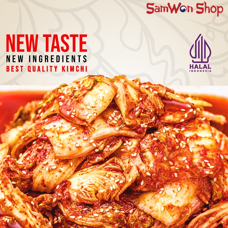 

GROSIR MURAH SAMWON KIMCHI SAWI FRESH 1 KG FRESHLY MADE ORIGINAL KOREAN FOOD MAKANAN KOREA RASA LEZAT