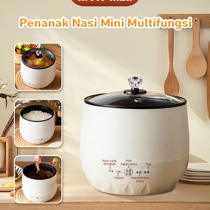 MYN Mall 16L Mini Magic Com  Magic Com Kecil  Penanak nasi  Panci Listrik  Mini Rice Cooker Mini Pen