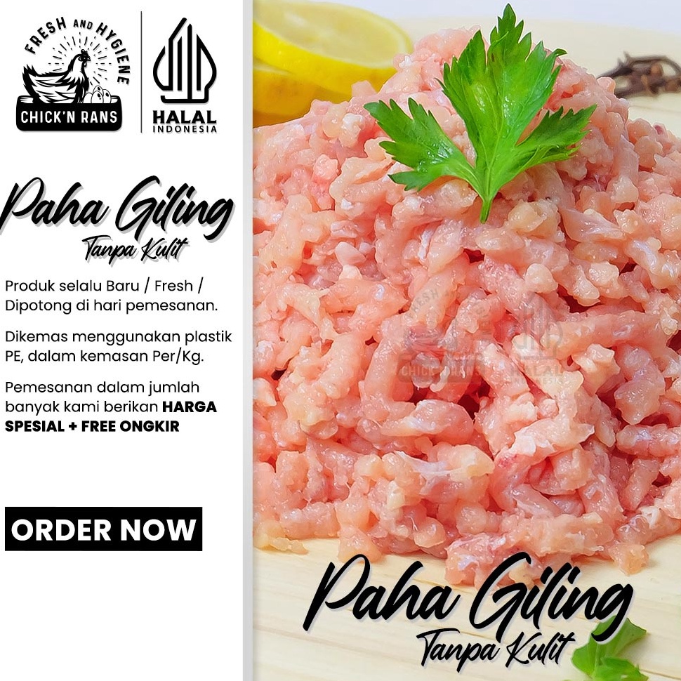 

DISKON Daging Ayam Giling Paha Tanpa Kulit 1kg