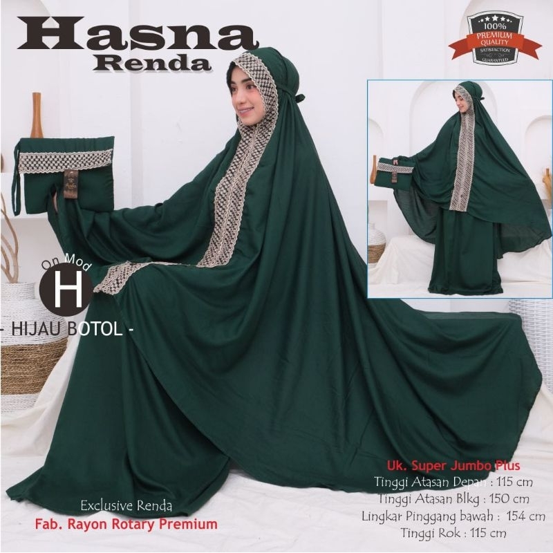 FQstore - MUKENA HASNA RENDA / MUKENA POLOS / MUKENA RAYON ROTARY PREMIUM