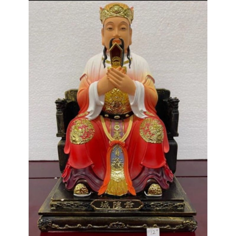 patung dewa cheng huang ye dewa kotab- 12inch - fiber -24