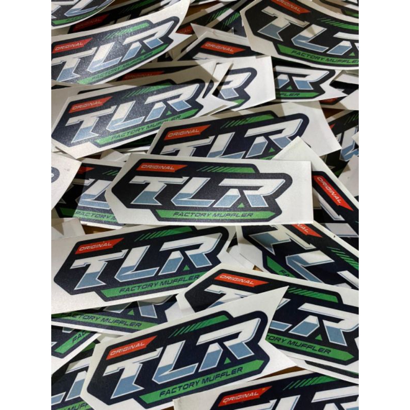 Stiker TLR sticker motor sticker helem sticker knalpot TLR sticker logo knalpot TLR