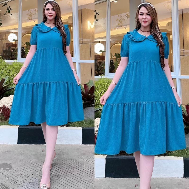 DASTER VIONA BUSUI REMPEL SUSUN  / DRESS CRINKLE / DASTER CRINKLE / DASTER BUSUI