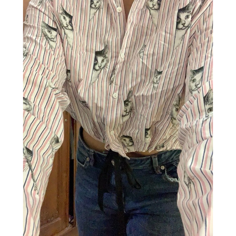 Preloved Crop Shirt Zara