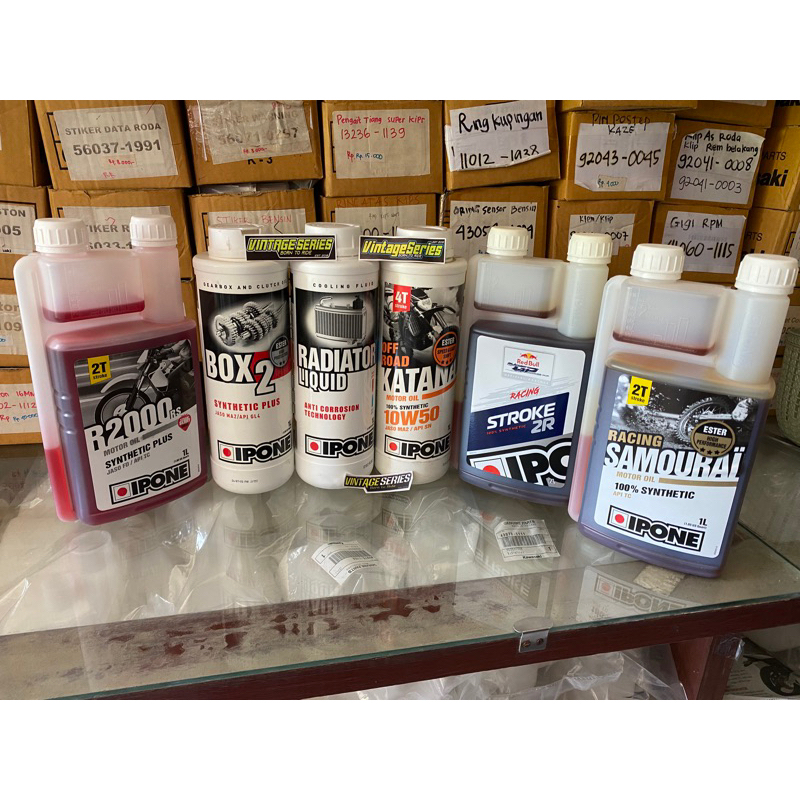 OLI IPONE OLI SAMPING IPONE SAMOURAI R2000 STOKE 2R OLI MESIN IPONE RADIATOR LIQUID IPONE